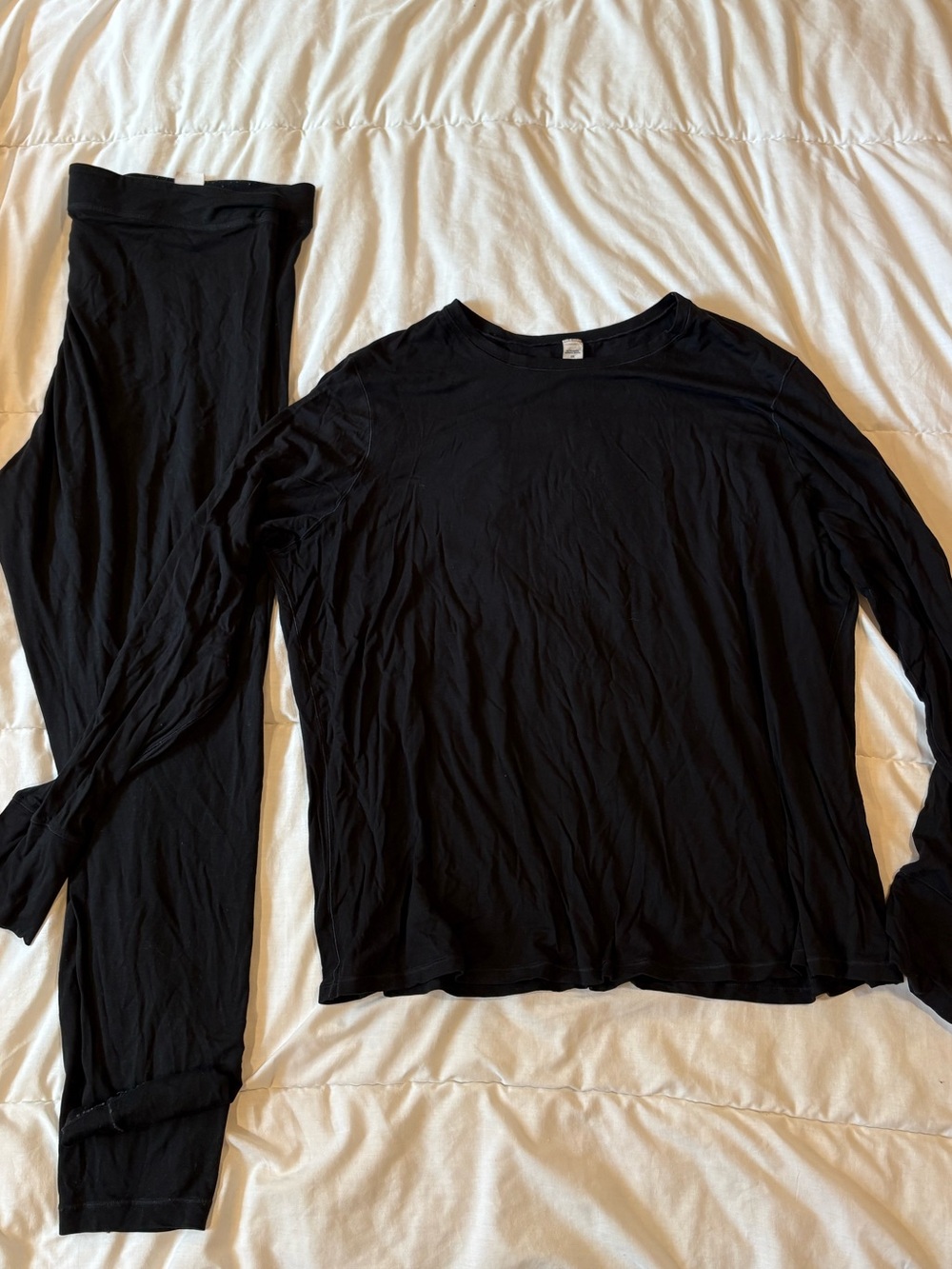 Black merino wool set